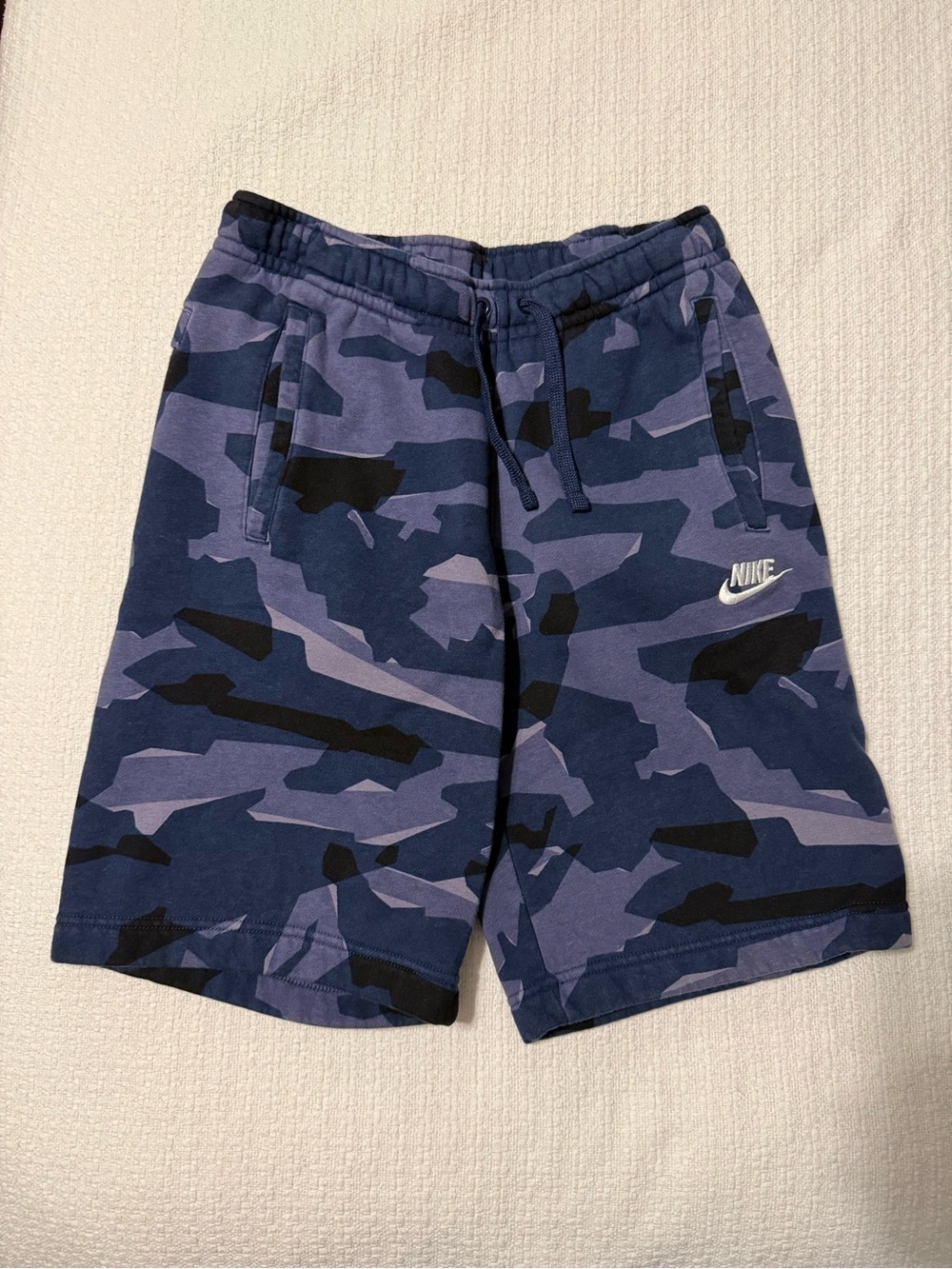 Nike Men's Blue Camo Athletic Shorts Size Small